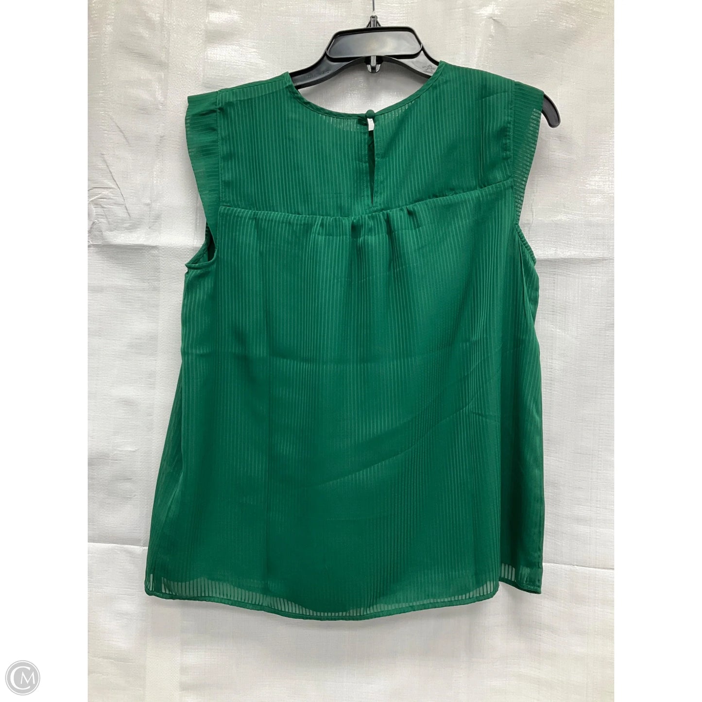 Top Sleeveless By Loft In Green, Size: S