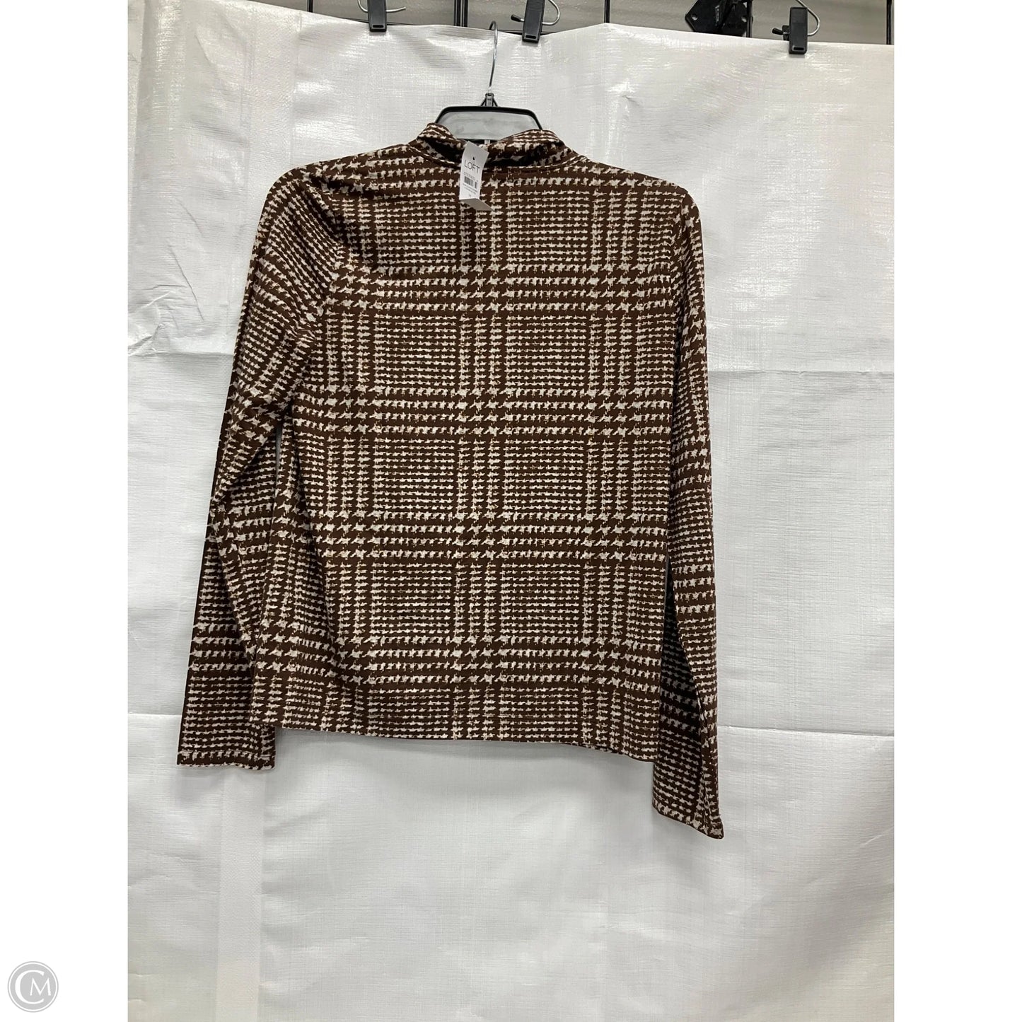 Top Long Sleeve By Loft In Brown, Size: M