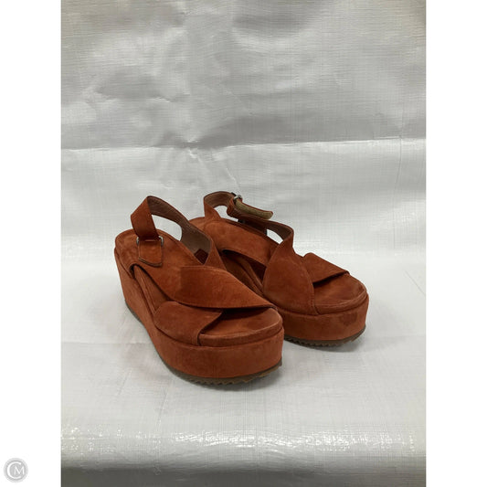 Shoes Heels Platform By Cma In Orange, Size: 9