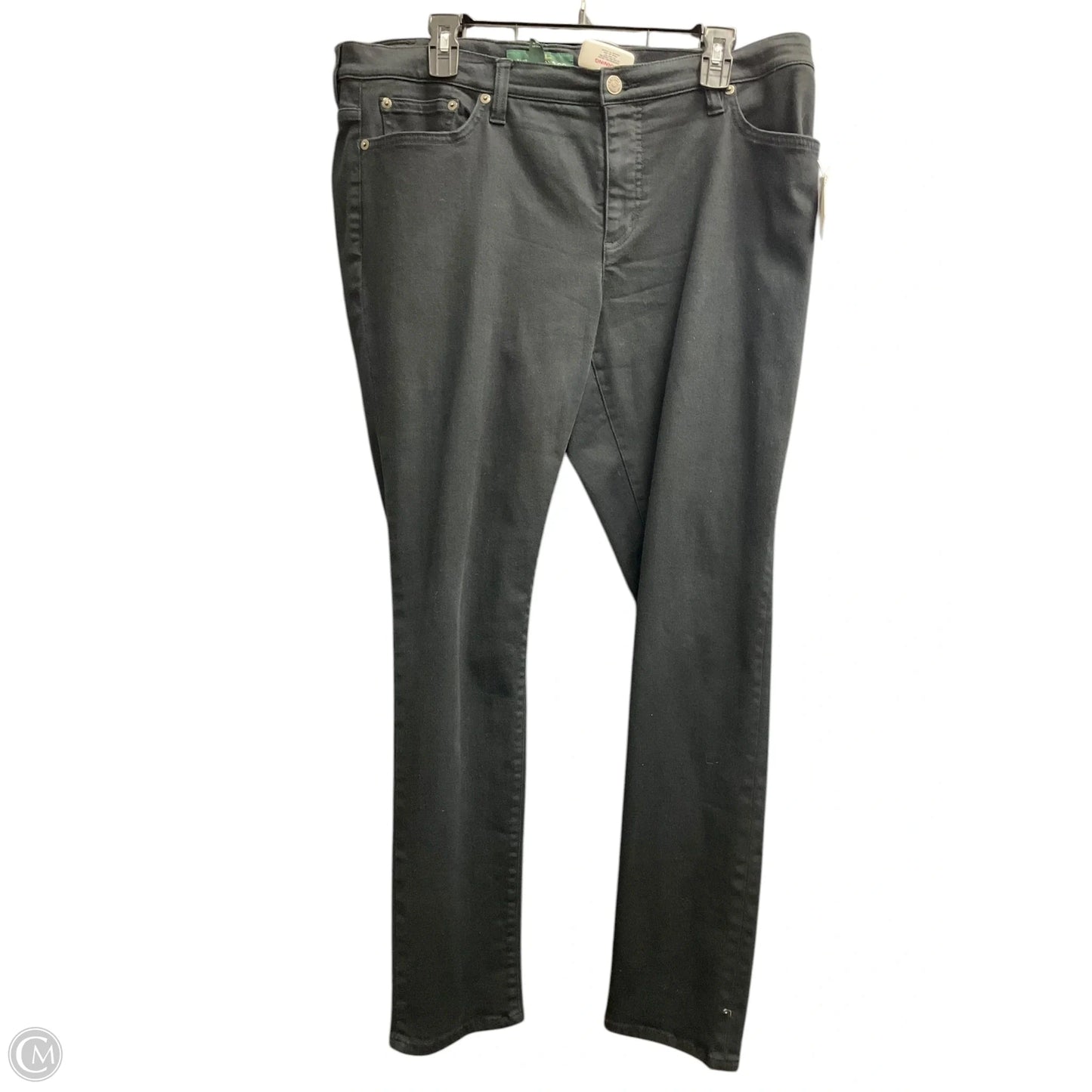 Jeans Skinny By Lauren By Ralph Lauren In Black, Size: 16