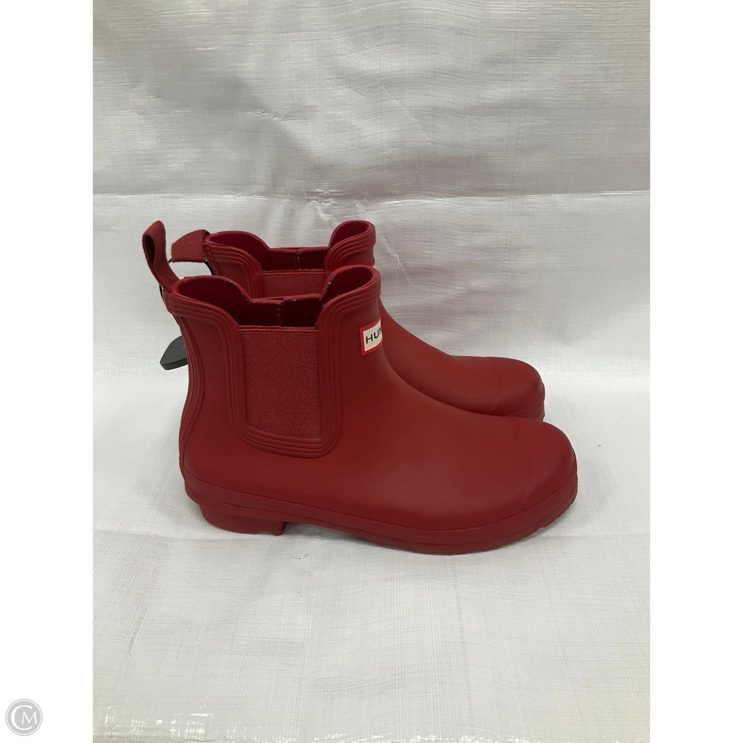 Boots Ankle Flats By Hunter In Red, Size: 9
