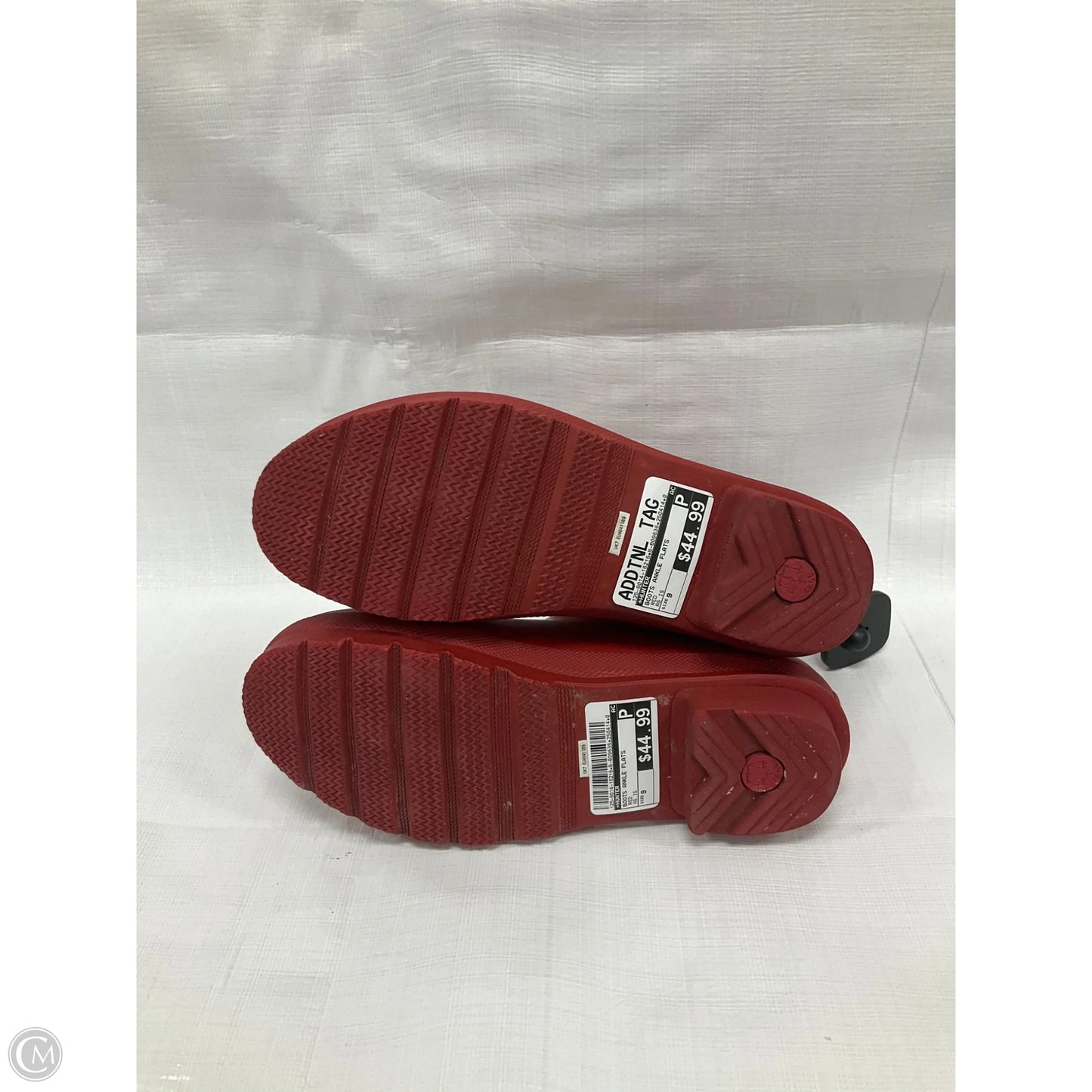 Boots Ankle Flats By Hunter In Red, Size: 9