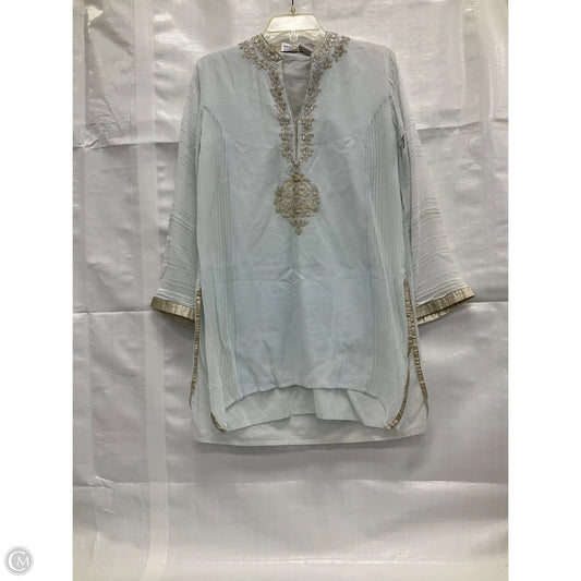 Tunic Long Sleeve By Cma In Blue, Size: M