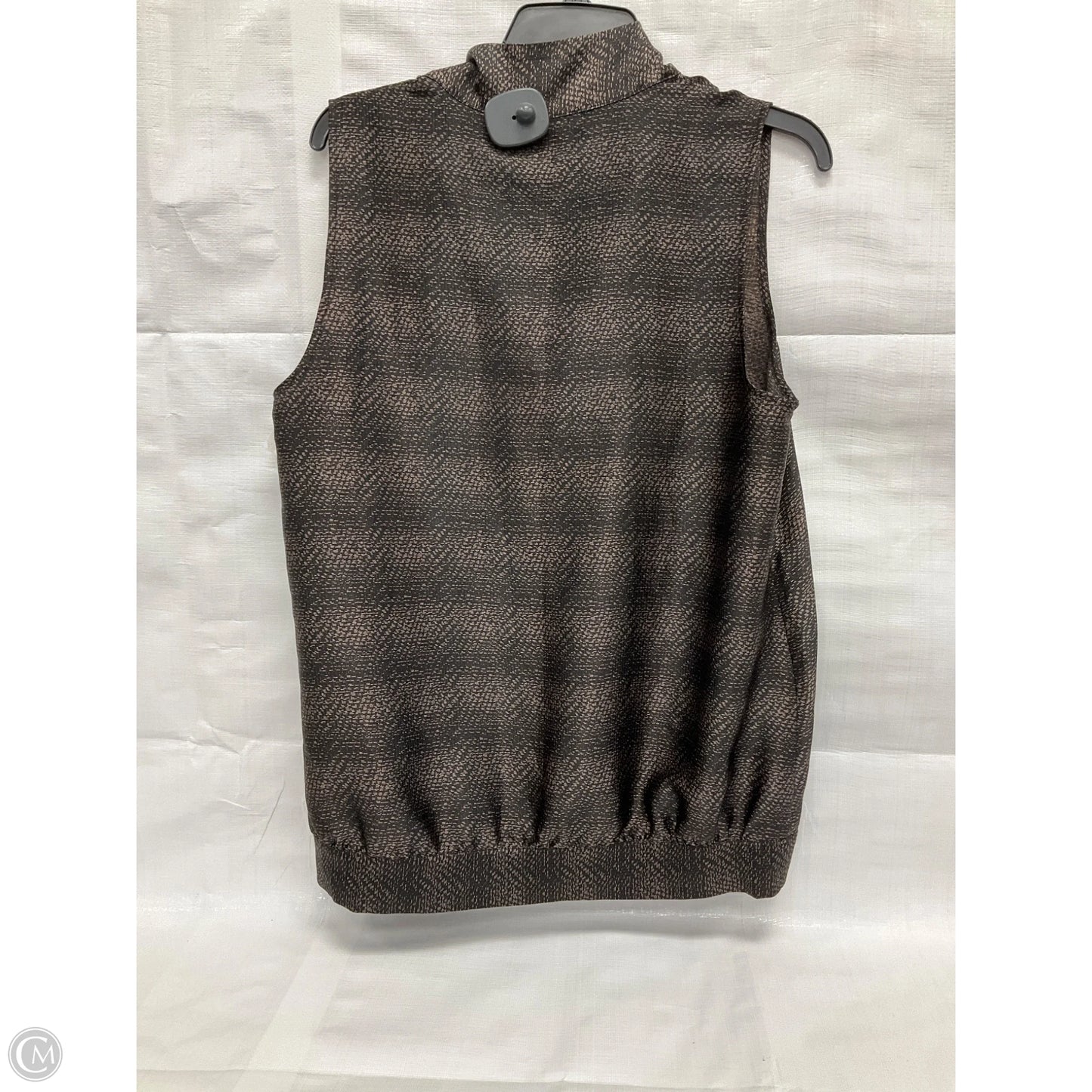 Top Sleeveless By Clothes Mentor In Brown, Size: L
