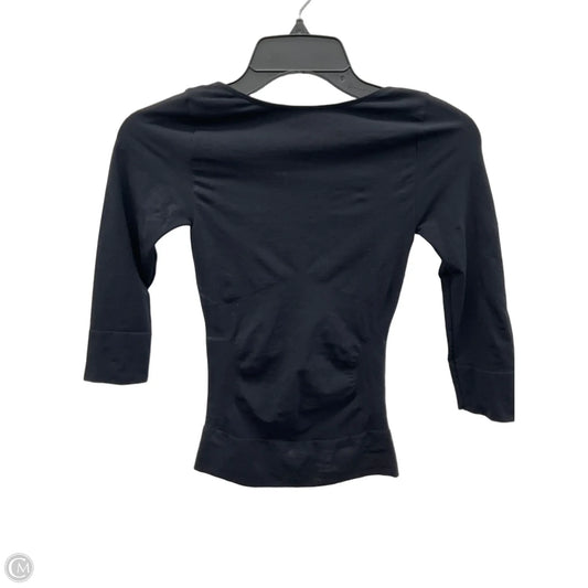 Top 3/4 Sleeve By Spanx In Black, Size: S