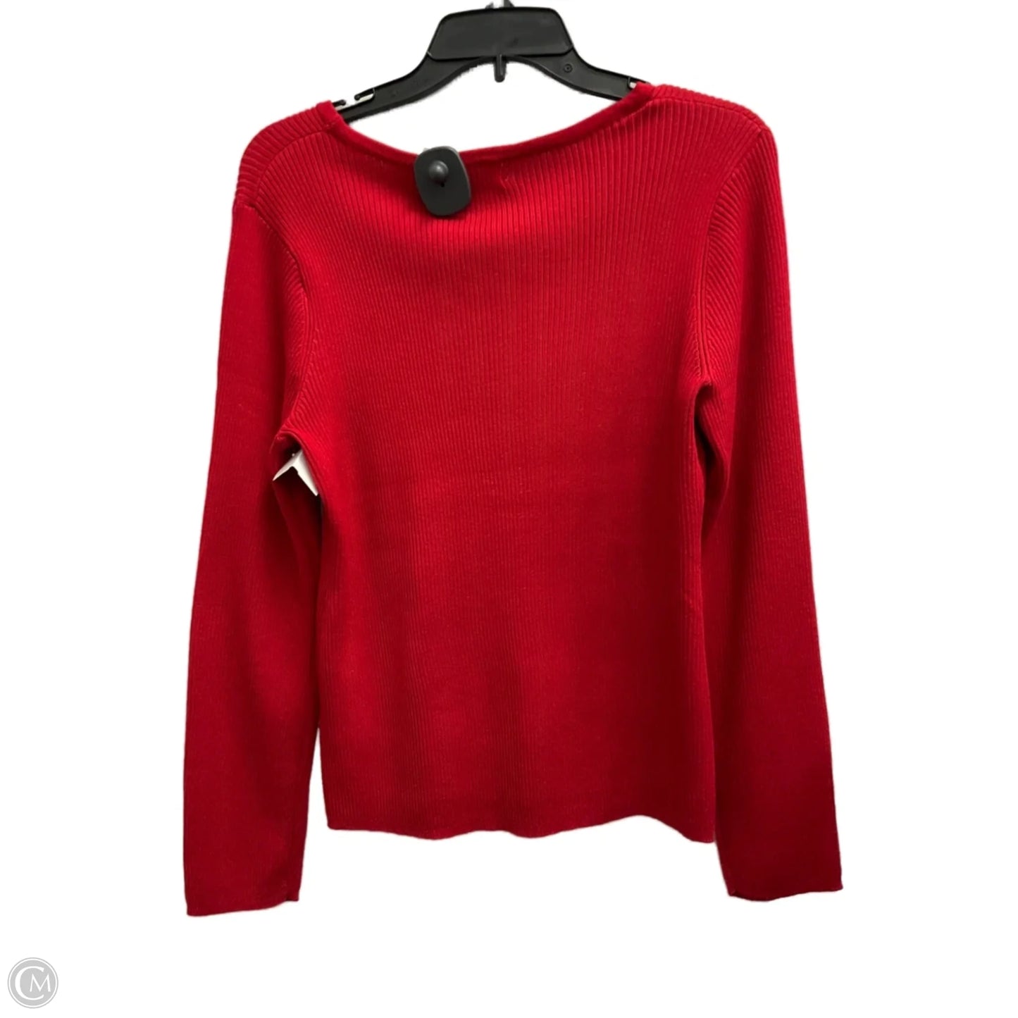 Top Long Sleeve By Melissa Paige In Red, Size: L