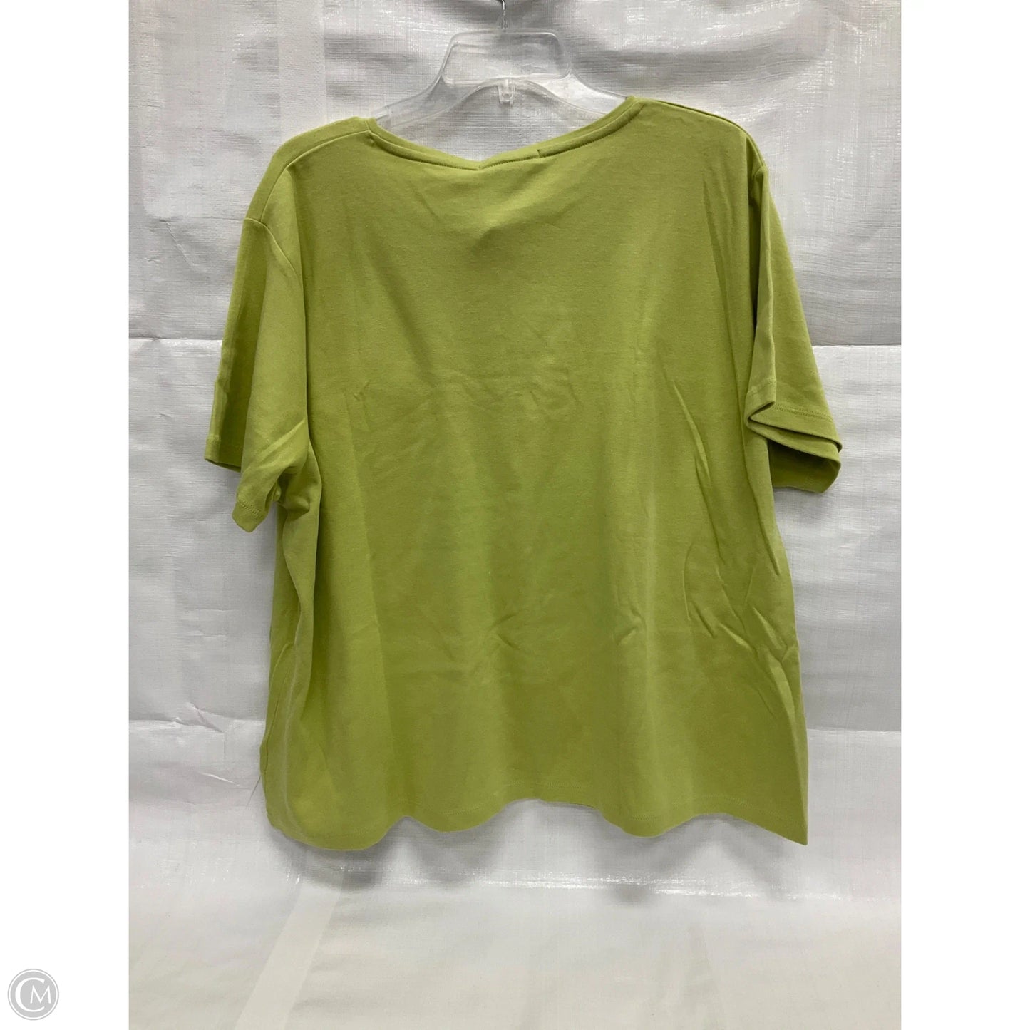 Top Short Sleeve By Coldwater Creek In Green, Size: 3x