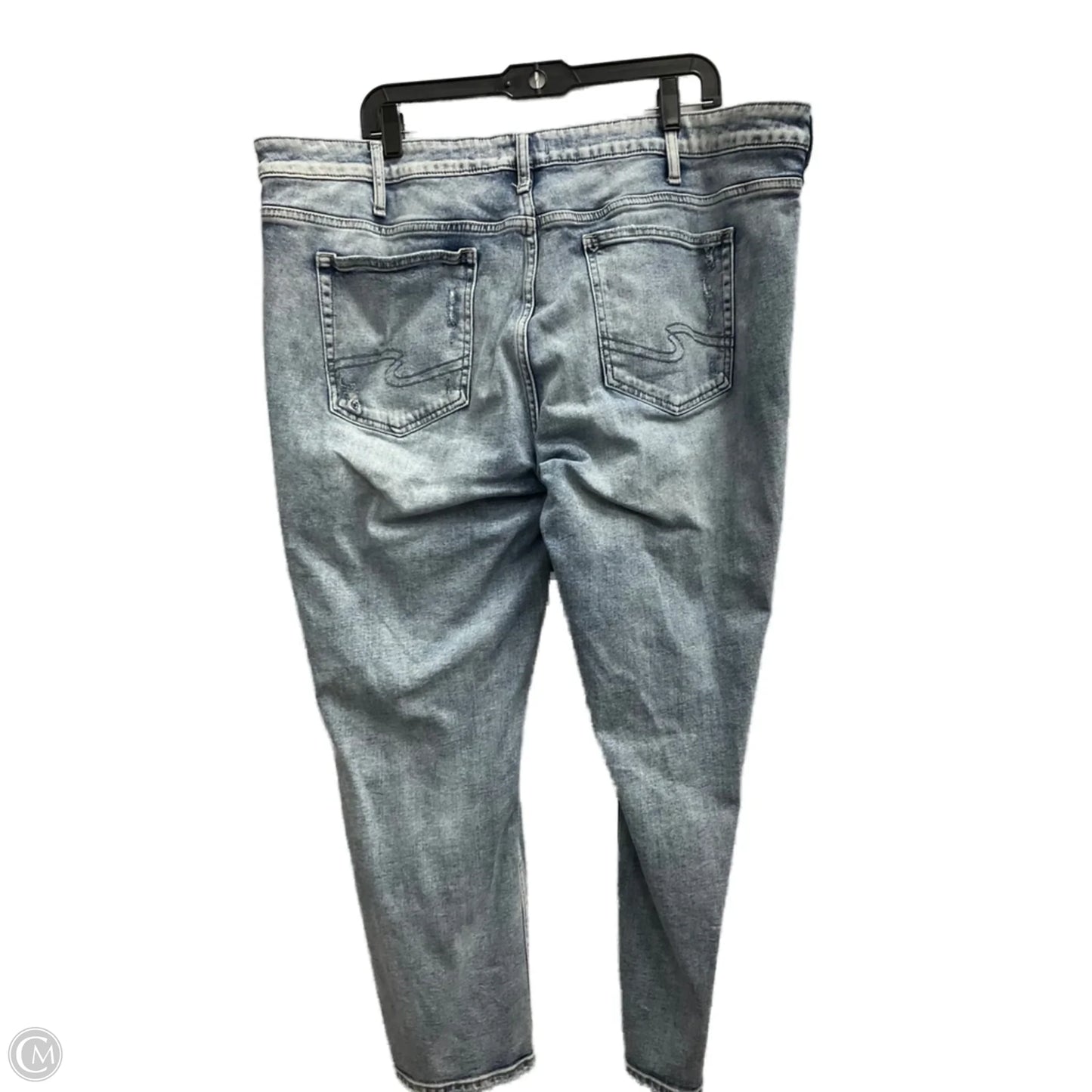 Jeans Straight By Silver In Blue Denim, Size: 20