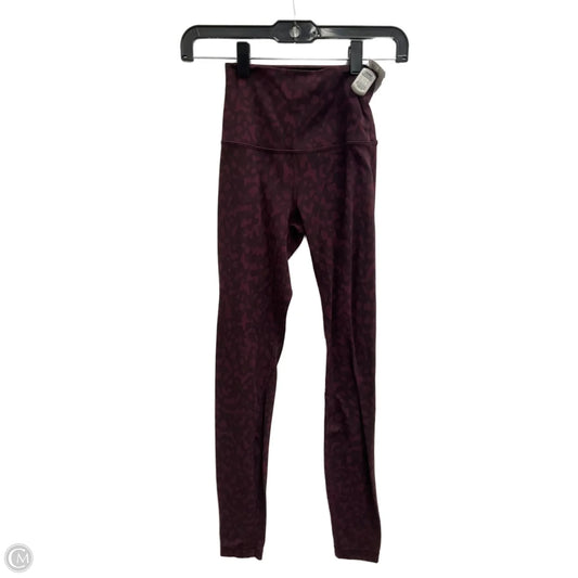 Athletic Leggings By Lululemon In Purple, Size: Xs