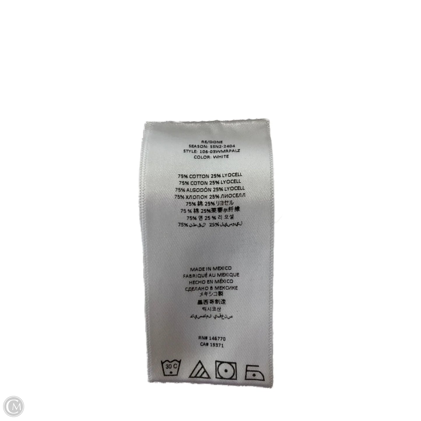 Jeans Straight By Cma In White, Size: 6