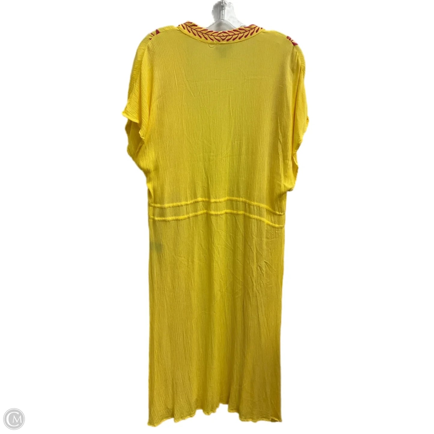 Swimwear Cover-up By Clothes Mentor In Yellow, Size: L