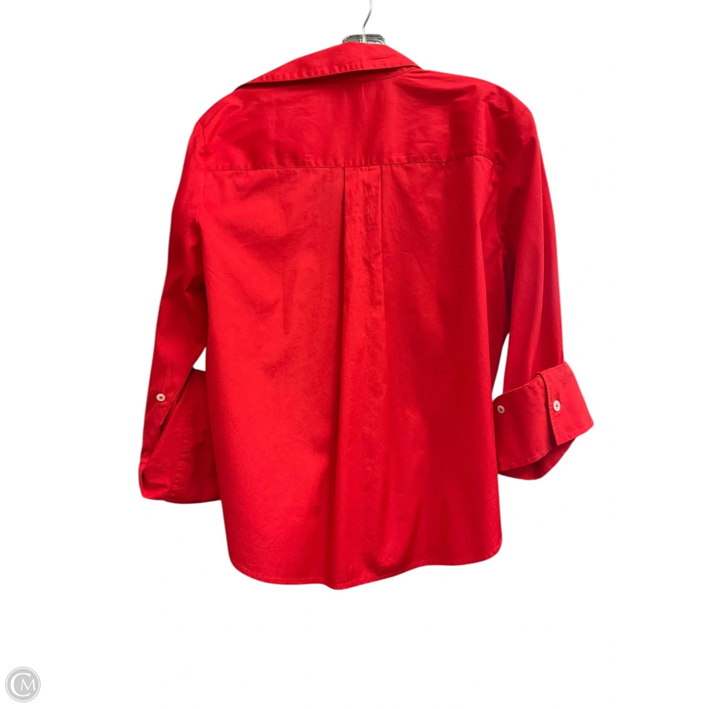 Blouse 3/4 Sleeve By Madewell In Red, Size: S