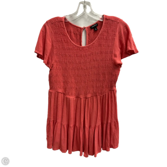 Top Short Sleeve By Torrid In Peach, Size: L