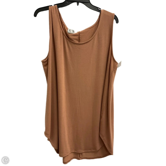 Top Sleeveless By Pink Blush In Peach, Size: 3x