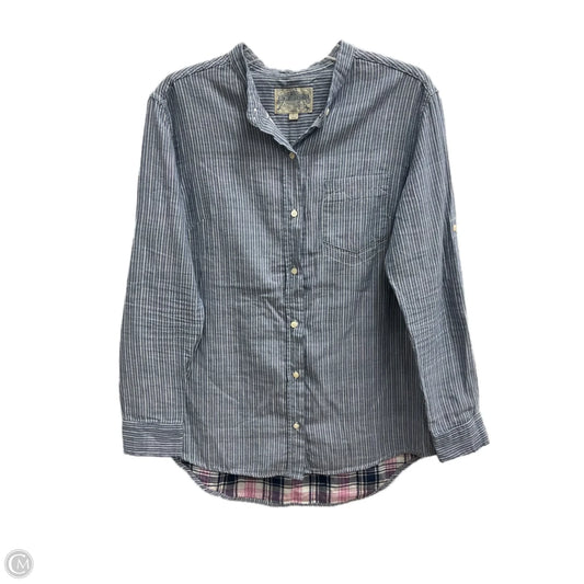 Top Long Sleeve By Jachs Girlfirend In Blue, Size: L