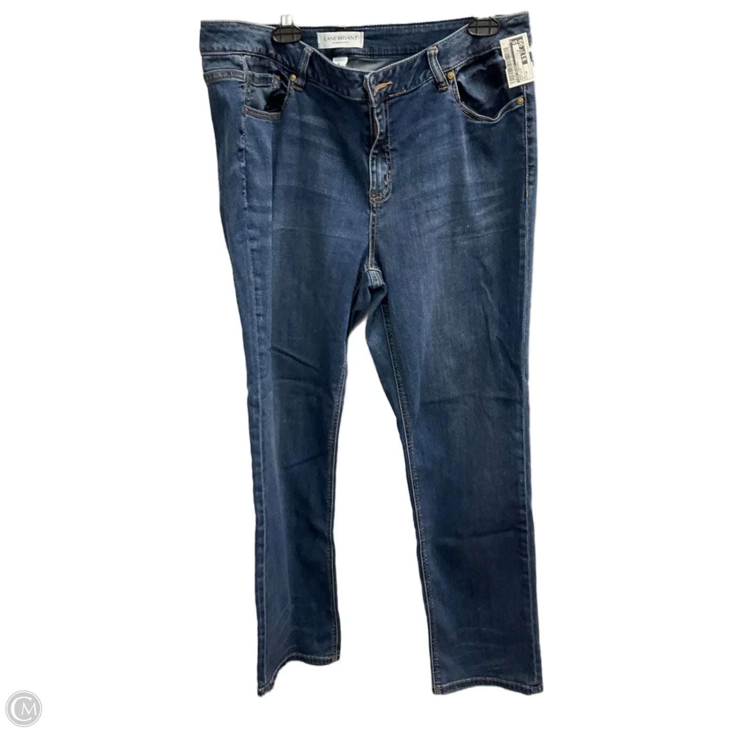 Jeans Straight By Lane Bryant In Blue Denim, Size: 18