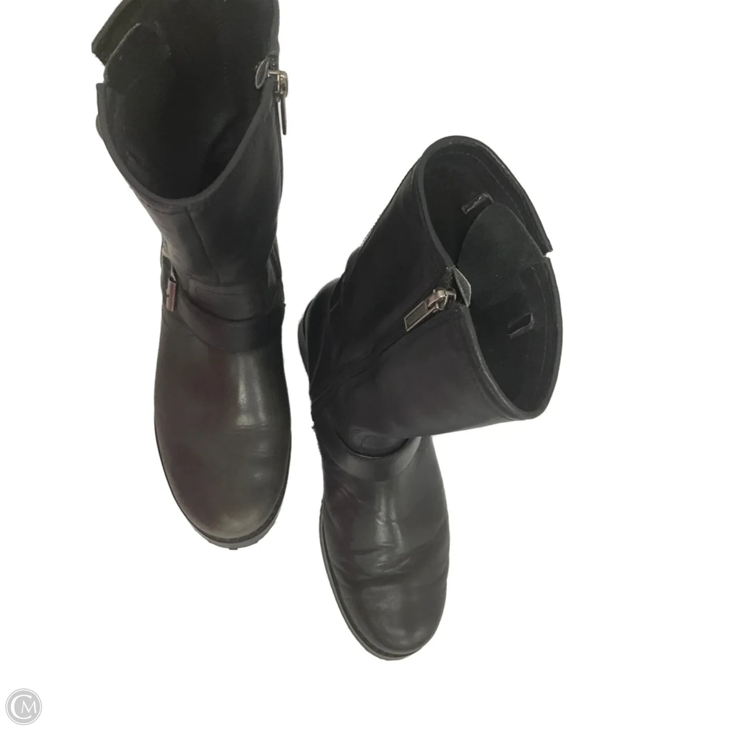 Boots Ankle Flats By Harley Davidson In Black, Size: 8.5
