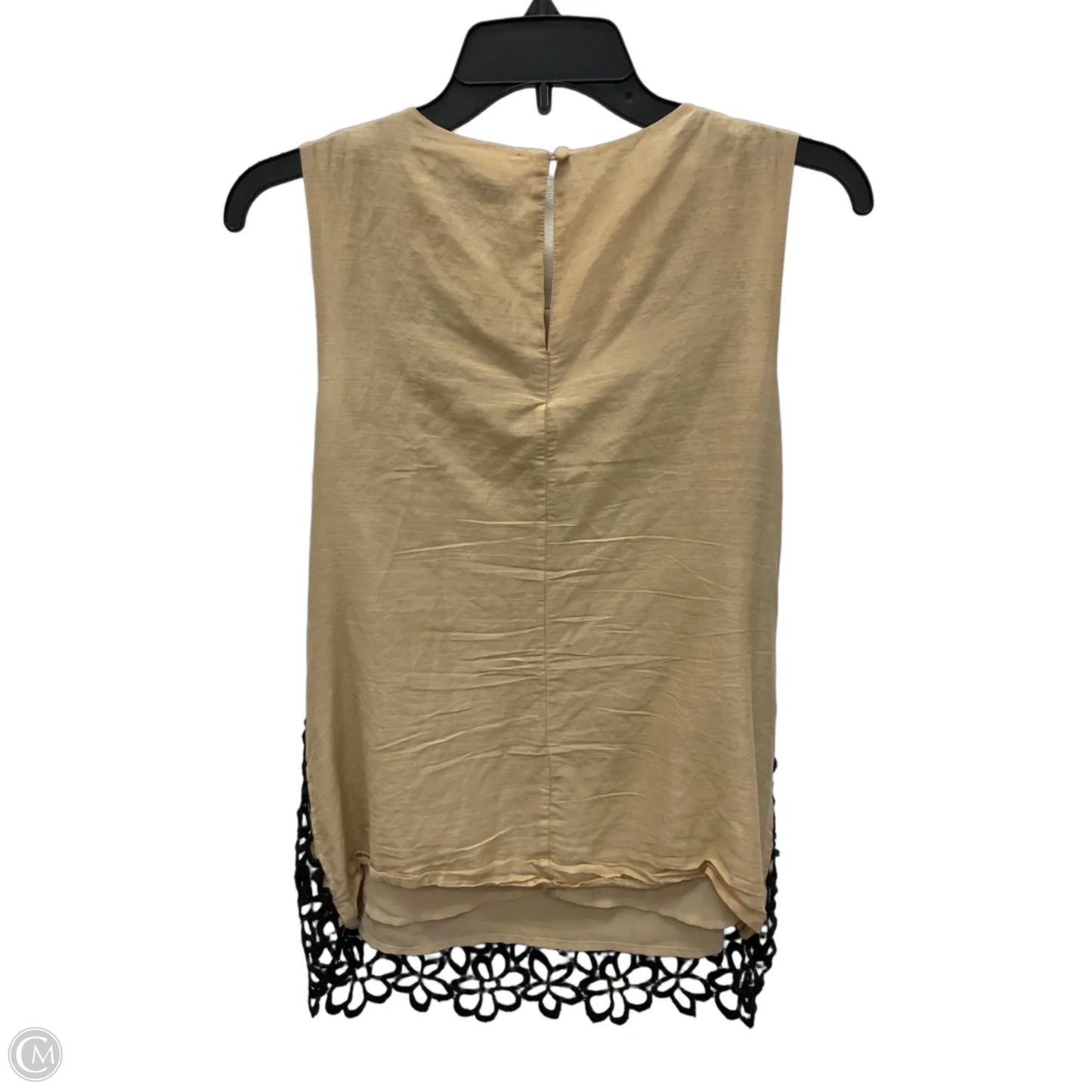 Top Sleeveless Designer By Neiman Marcus In Black, Size: S