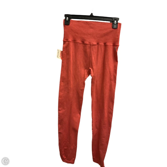 Athletic Leggings By Free People In Orange, Size: M