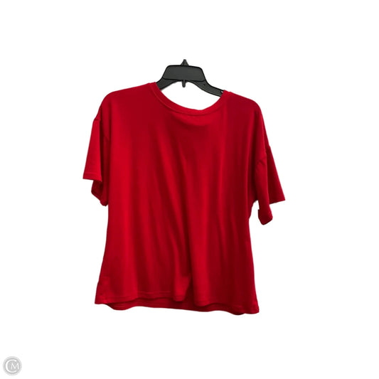 Top Short Sleeve By Clothes Mentor In Red, Size: M