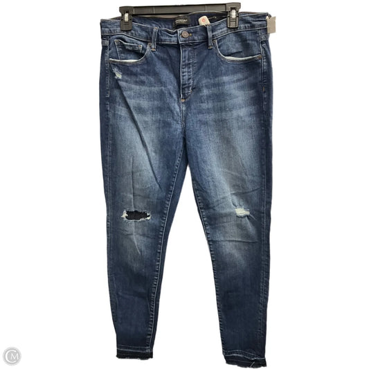 Jeans Skinny By Banana Republic In Blue Denim, Size: 12