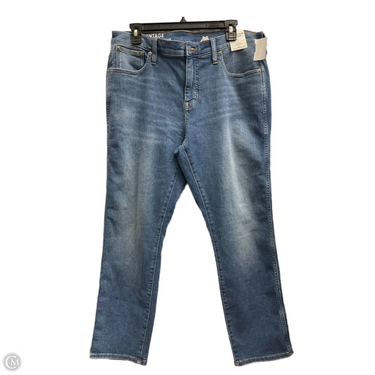 Jeans Straight By J. Crew In Blue Denim, Size: 14