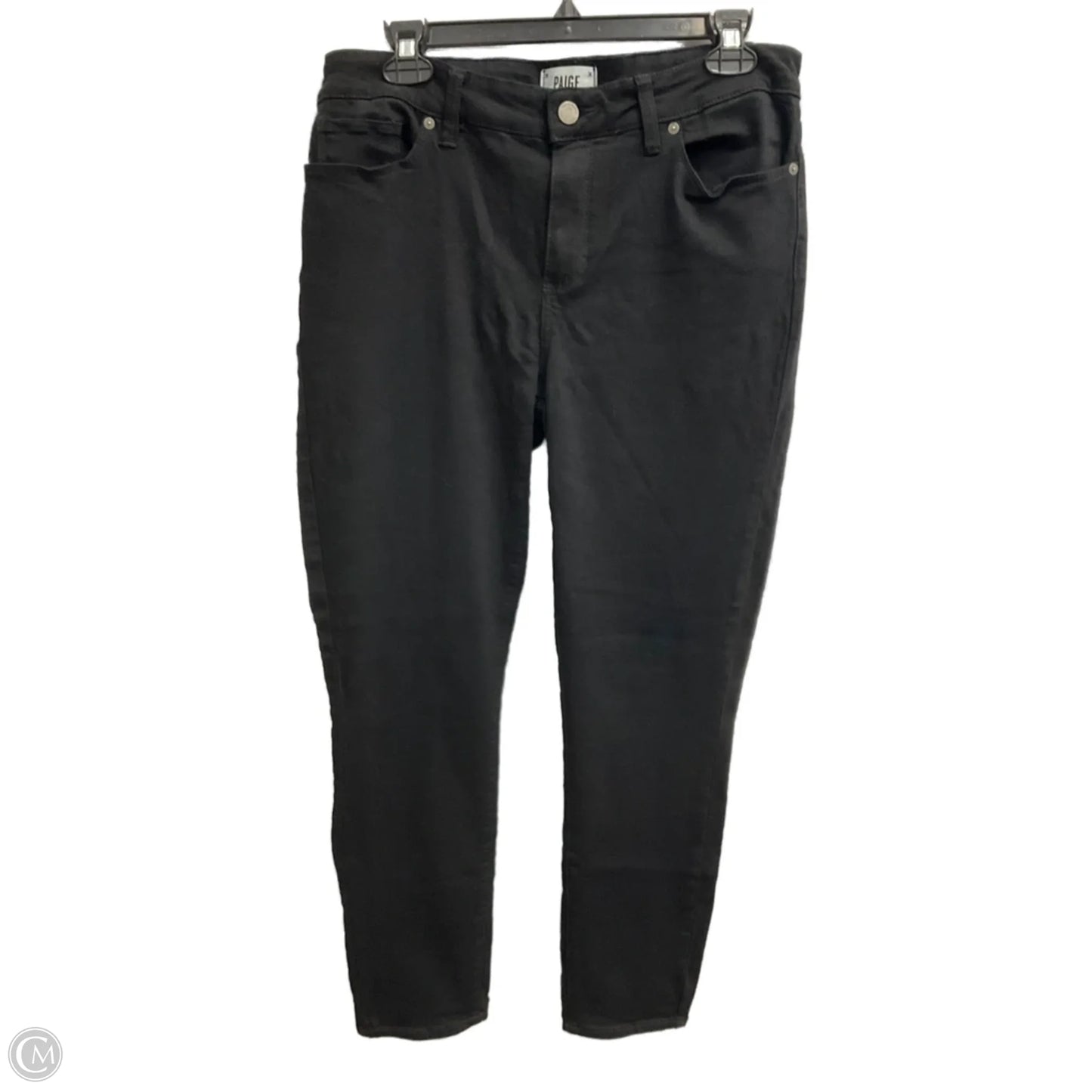 Jeans Skinny By Paige In Black, Size: 14