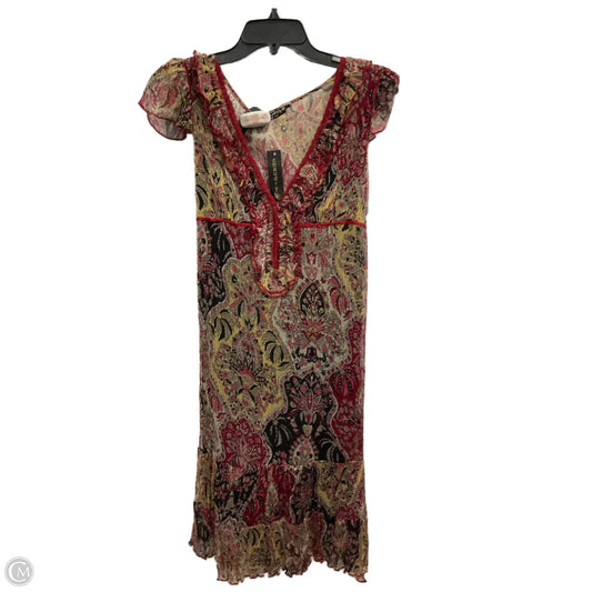 Dress Casual Midi By Cmb In Multi-colored, Size: Sp