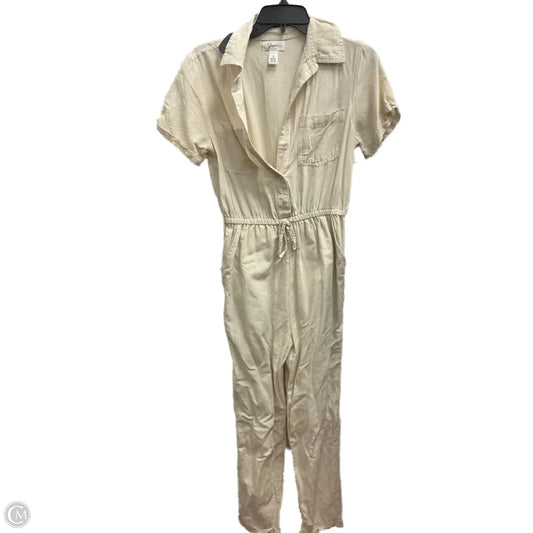 Jumpsuit By Japna In Cream, Size: S