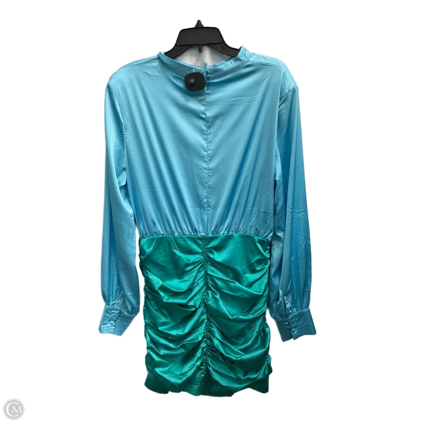 Dress Party Short By Clothes Mentor In Blue & Green, Size: Xl