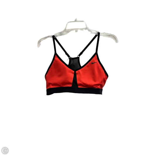 Athletic Bra By Nike In Orange, Size: L