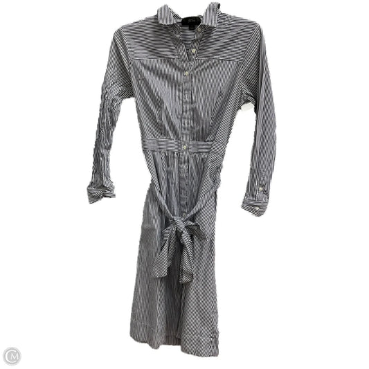 Dress Casual Midi By J. Crew In Striped Pattern, Size: S