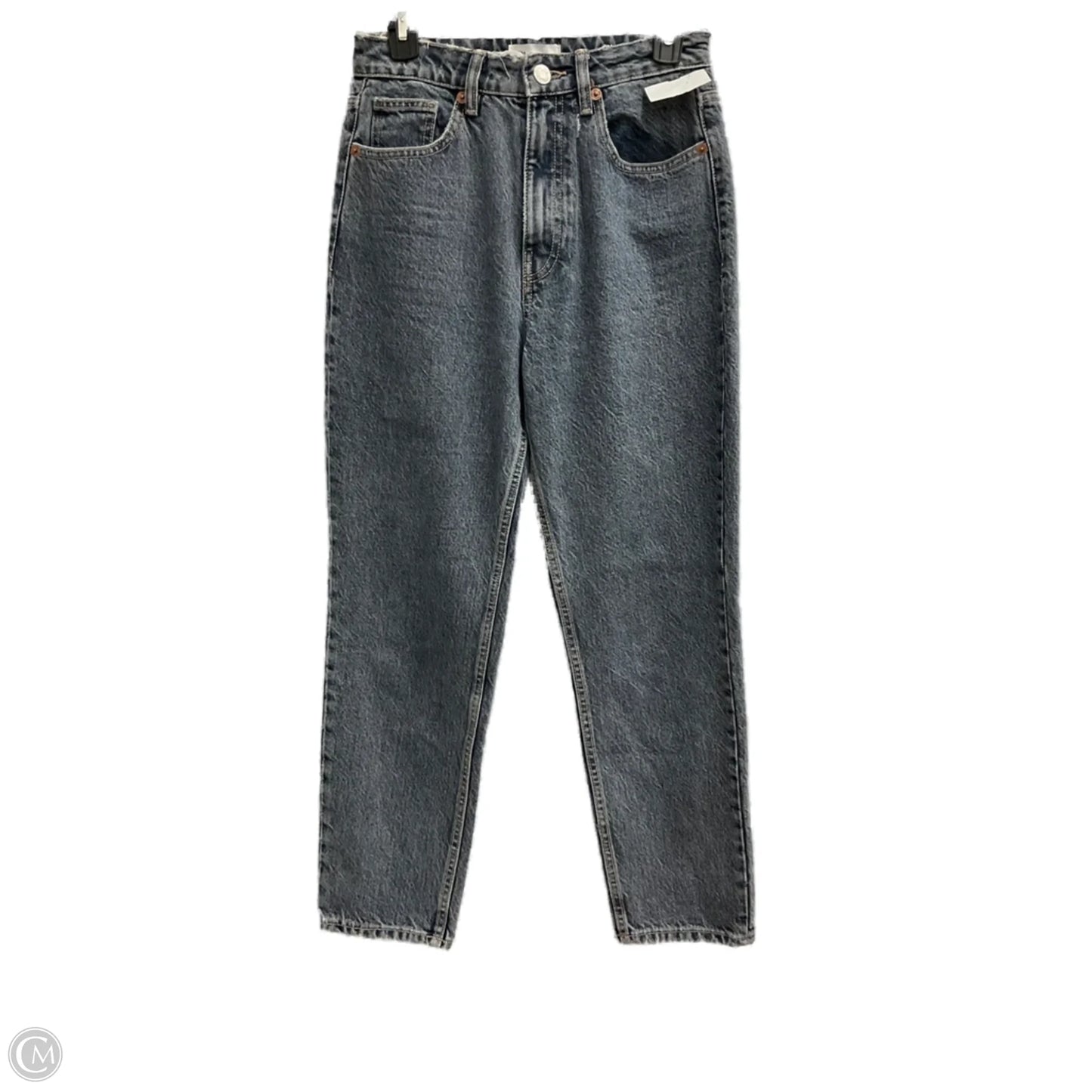 Jeans Straight By Zara In Blue Denim, Size: 4