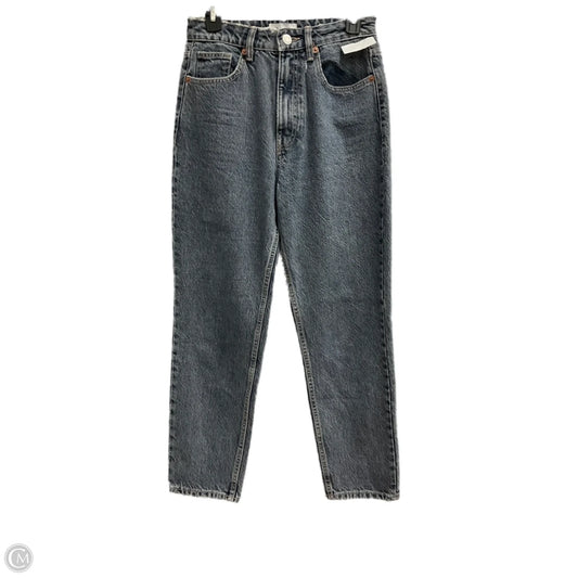 Jeans Straight By Zara In Blue Denim, Size: 4