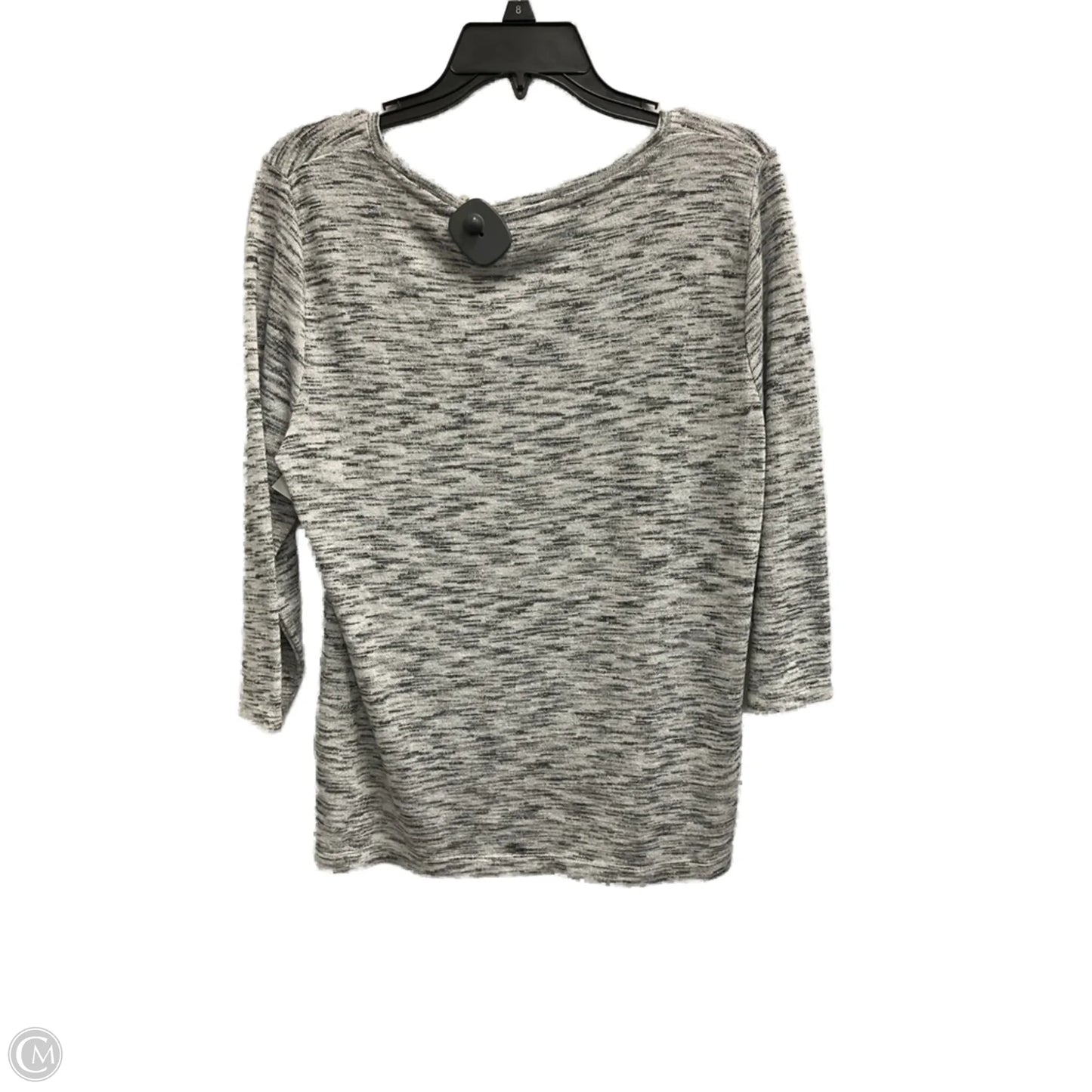 Top Long Sleeve By Chicos In Grey, Size: M