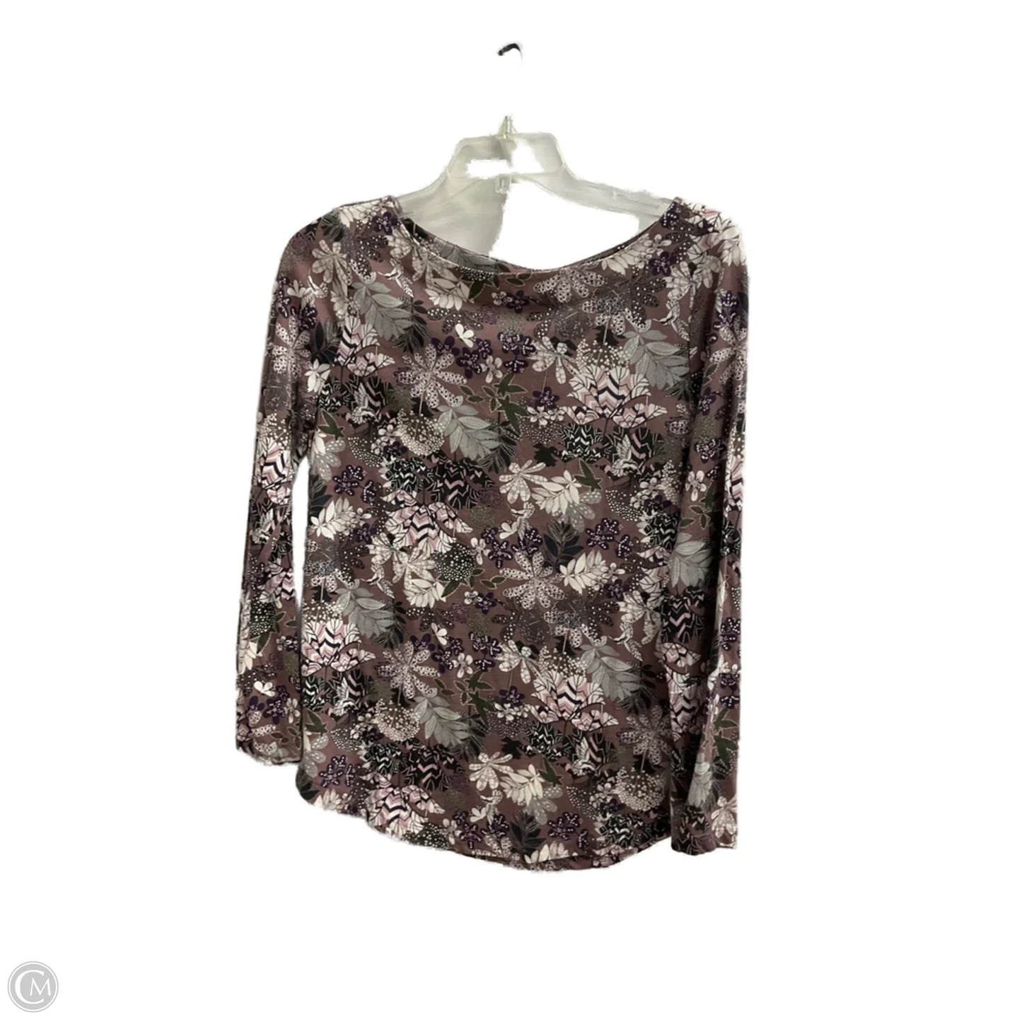 Top Long Sleeve By Loft In Floral Print, Size: S