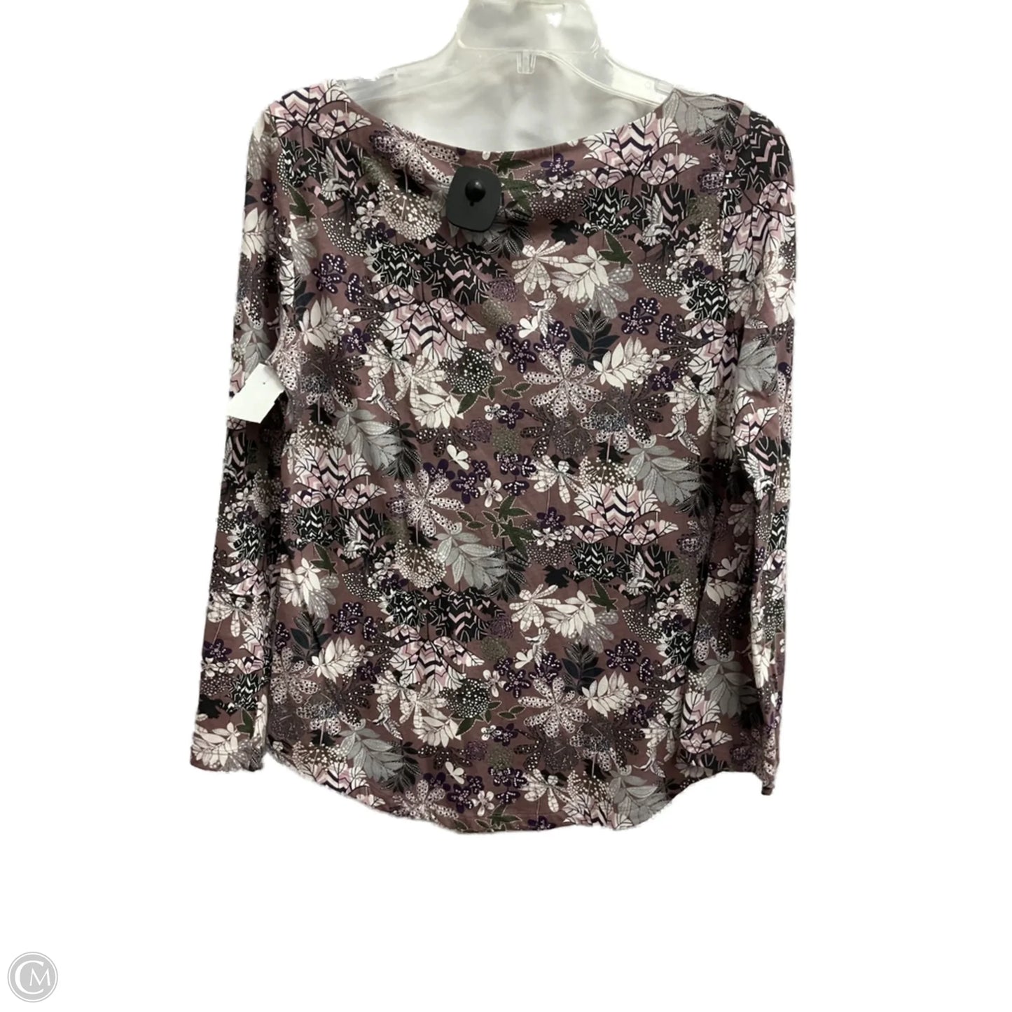 Top Long Sleeve By Loft In Floral Print, Size: S