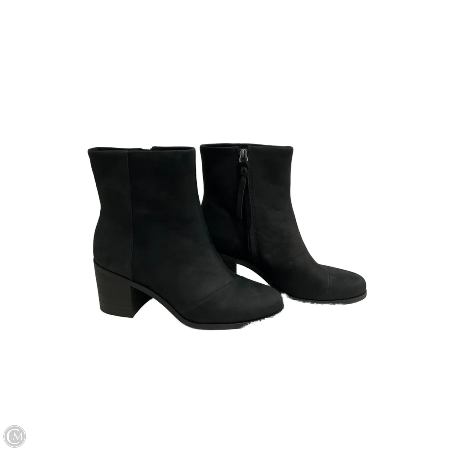 Boots Ankle Heels By Toms In Black, Size: 8.5