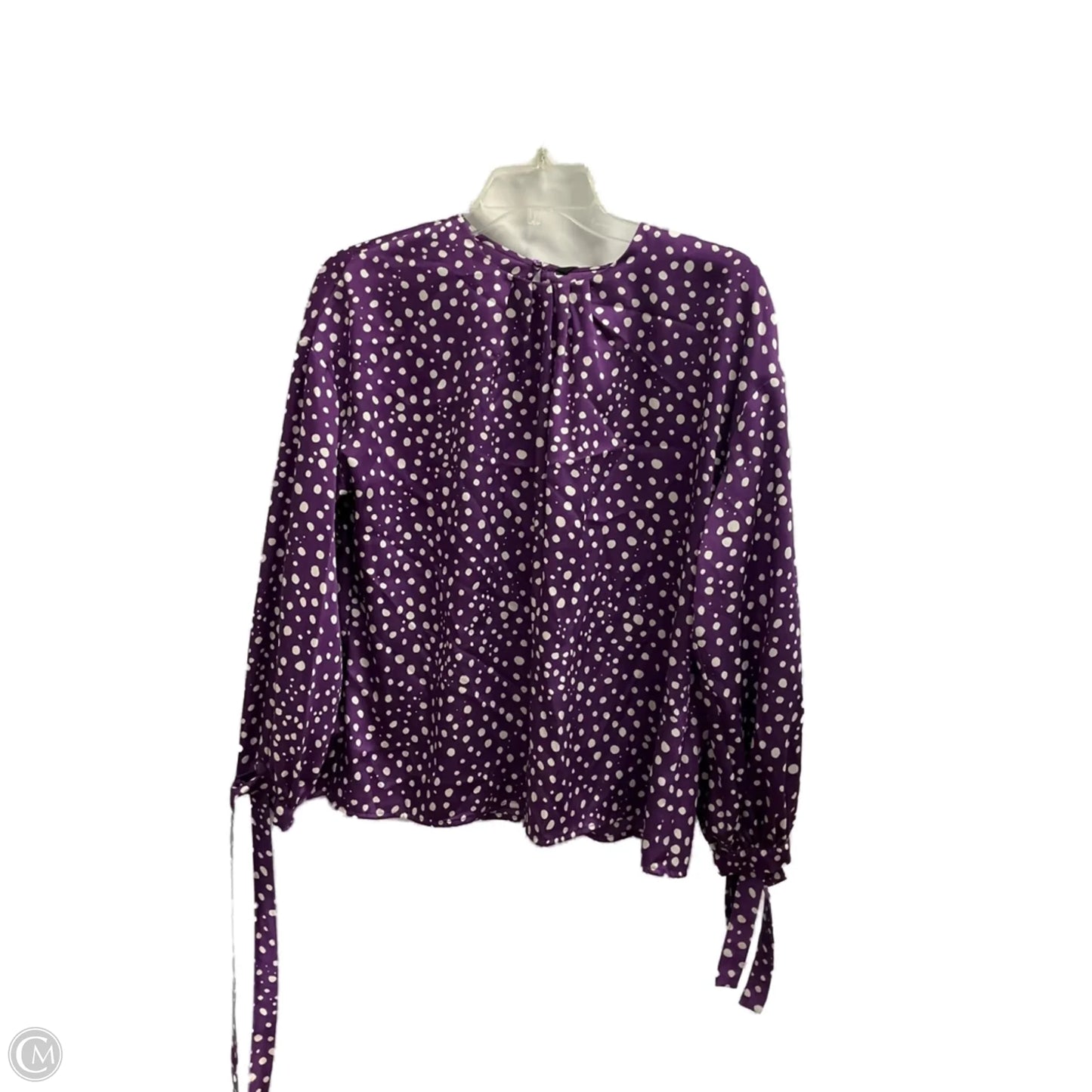 Top Long Sleeve By Zara In Purple, Size: Xs
