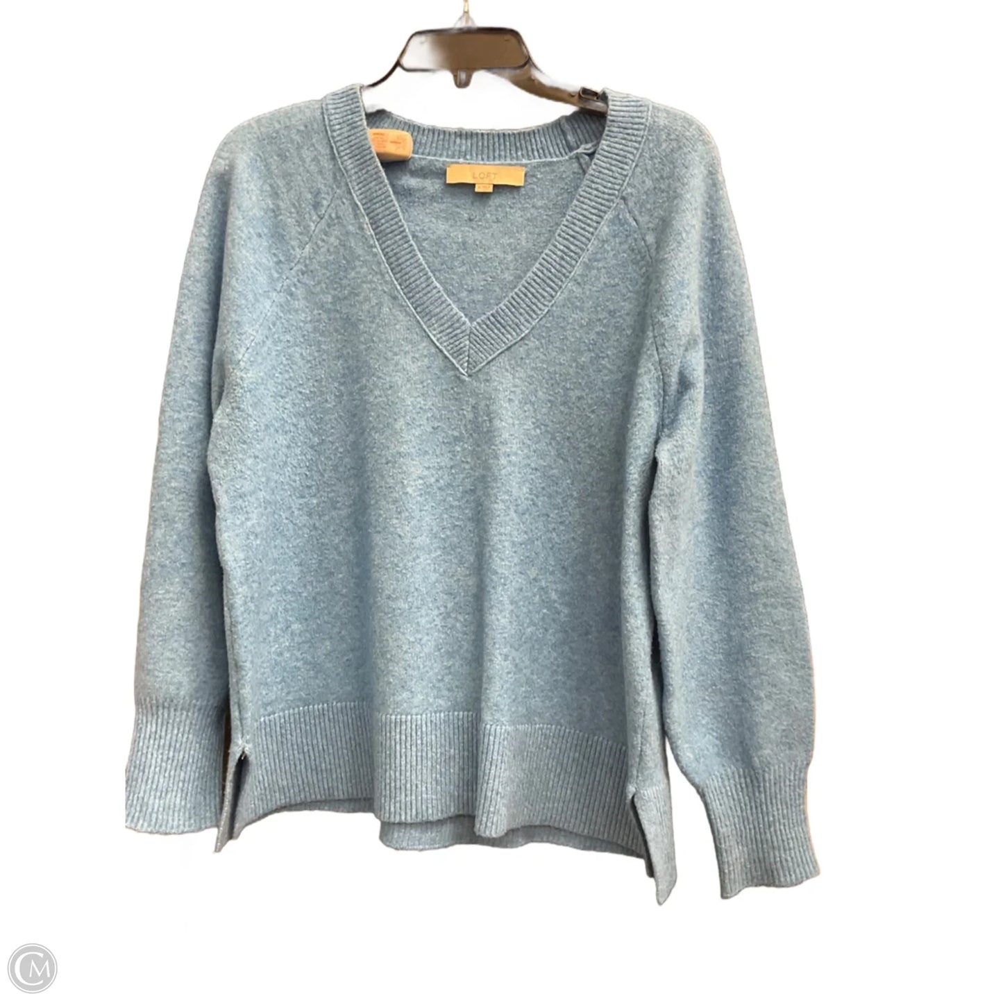 Top Long Sleeve By Loft In Blue, Size: M