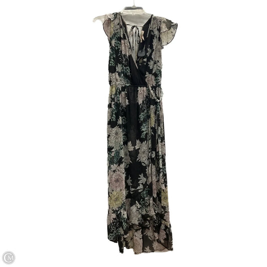 Dress Casual Maxi By Band Of Gypsies In Floral Print, Size: M