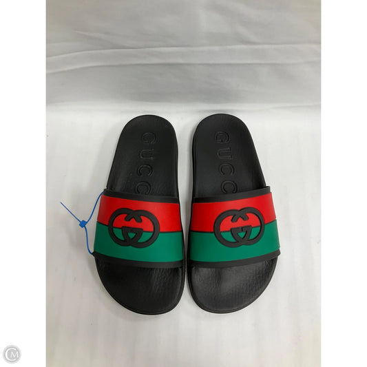 Shoes Luxury Designer By Gucci In Multi-colored, Size: 6