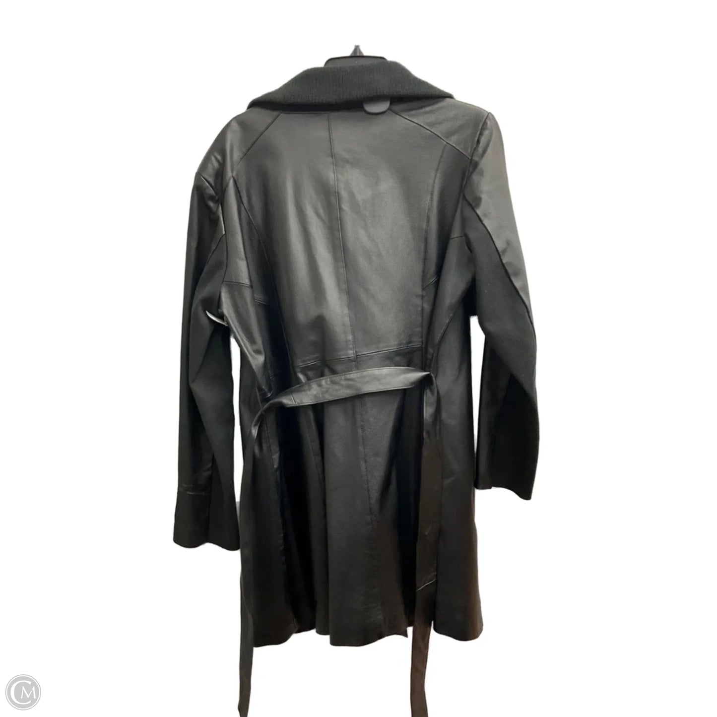 Jacket Leather By Clothes Mentor In Black, Size: Xl
