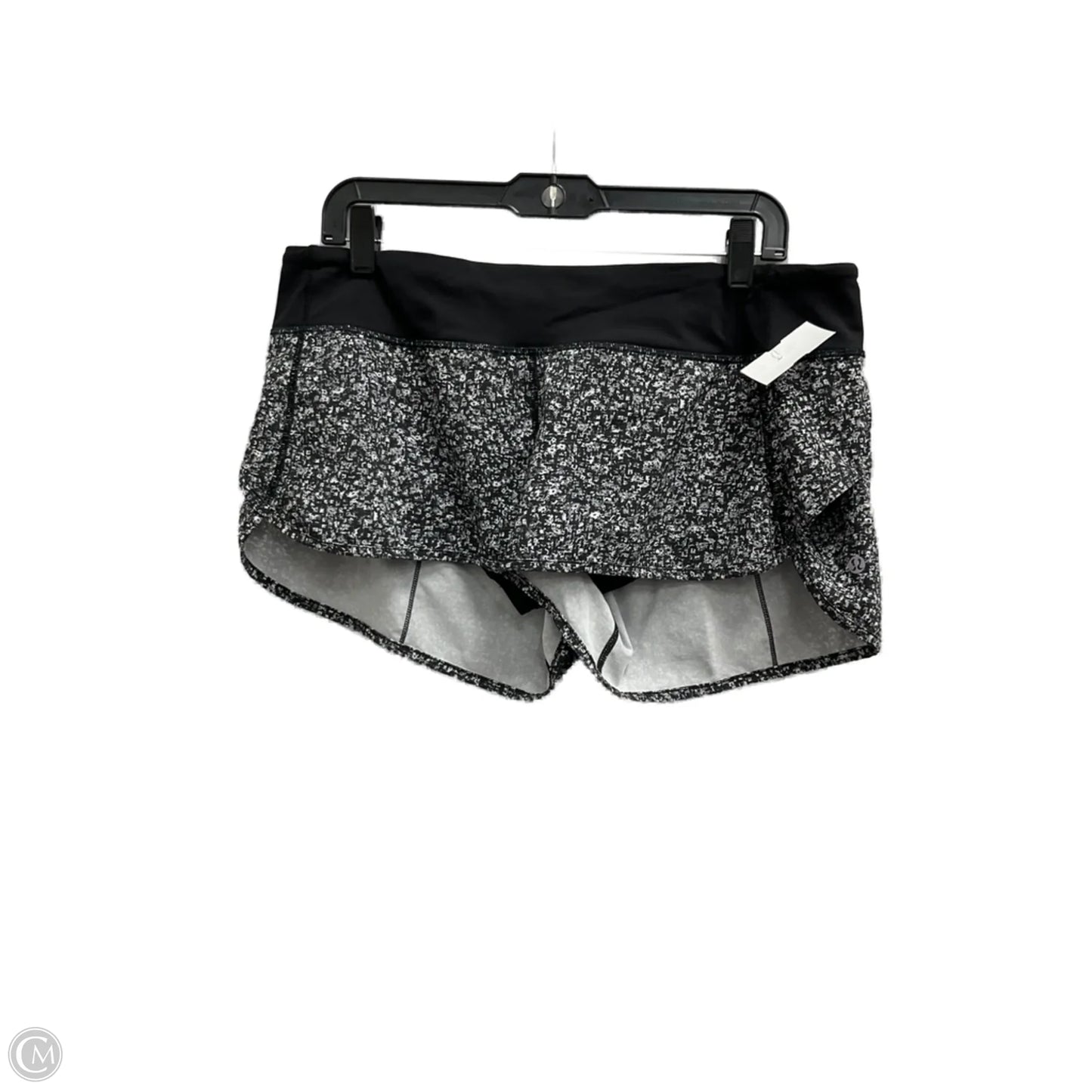 Athletic Shorts By Lululemon In Black & White, Size: M