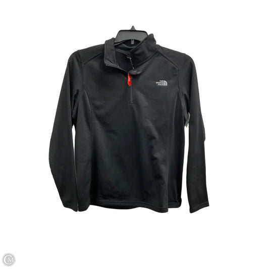 Athletic Top Long Sleeve Collar By The North Face In Black, Size: L