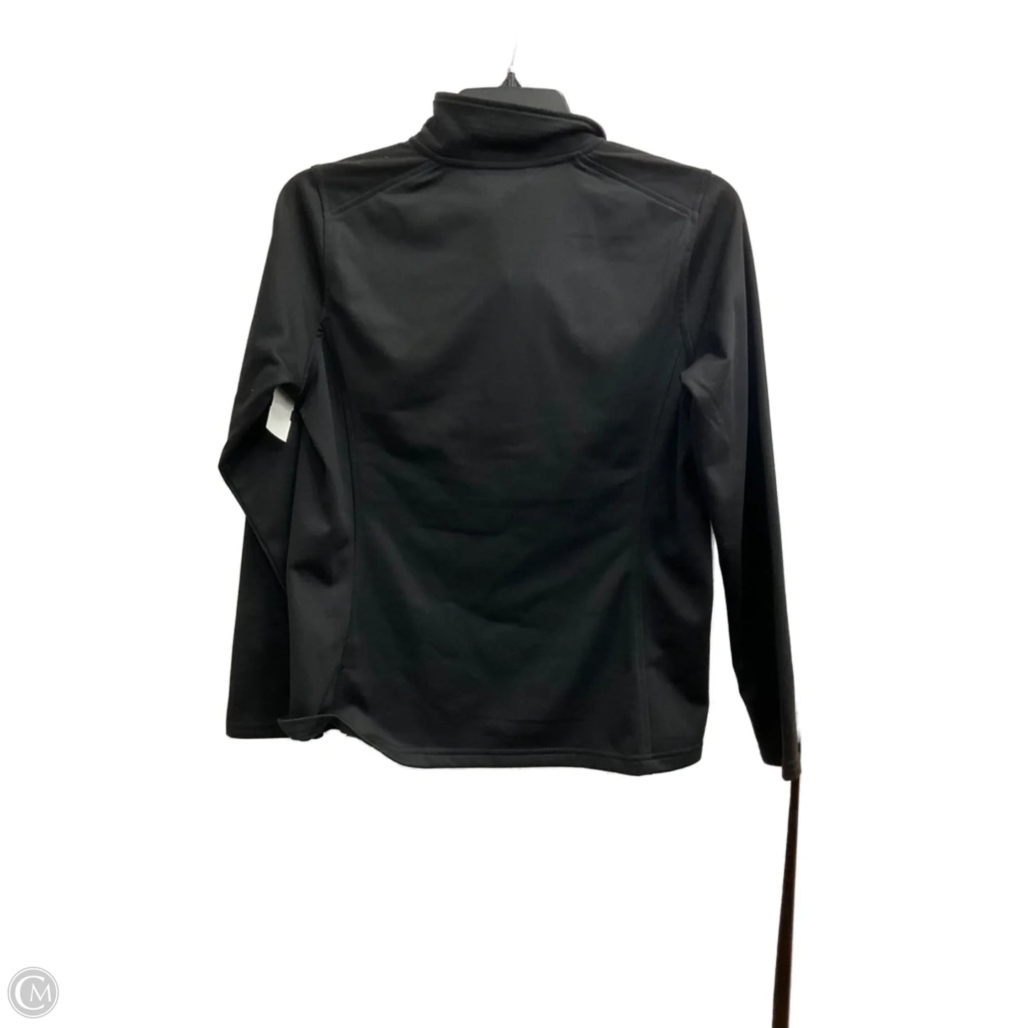 Athletic Top Long Sleeve Collar By The North Face In Black, Size: L