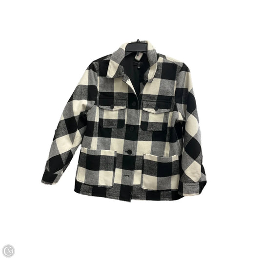 Coat Peacoat By Talbots In Black & White, Size: Lp