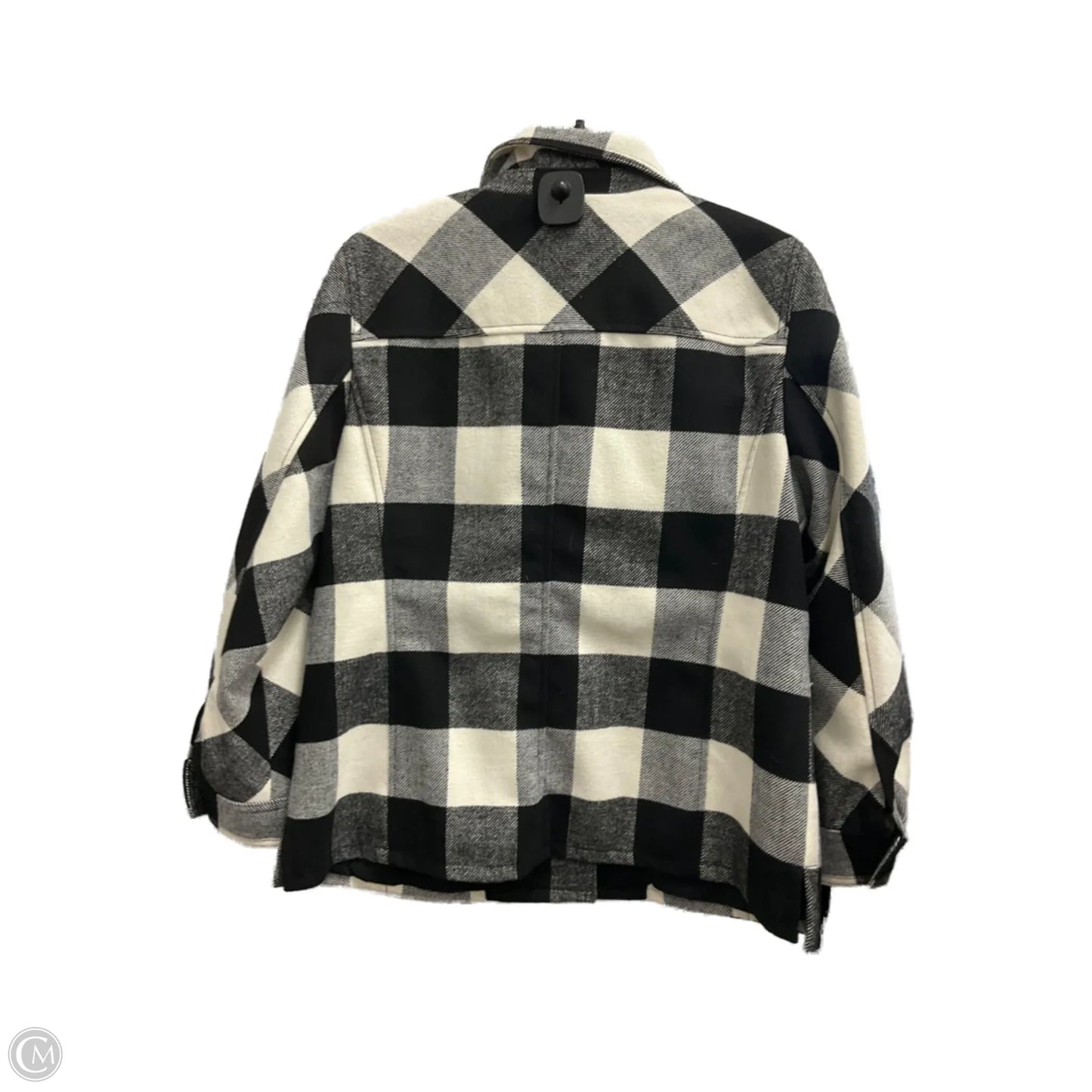 Coat Peacoat By Talbots In Black & White, Size: Lp