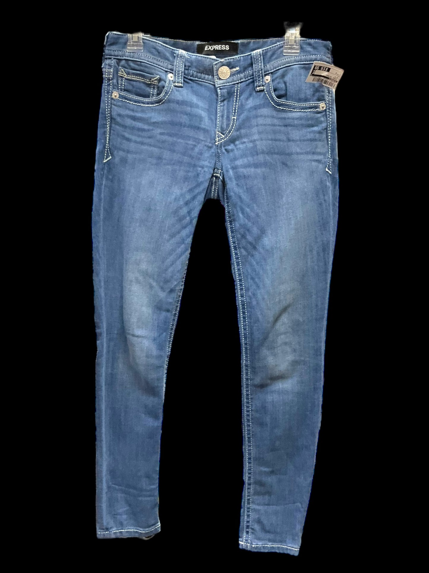 Jeans Skinny By Express In Blue, Size: 2