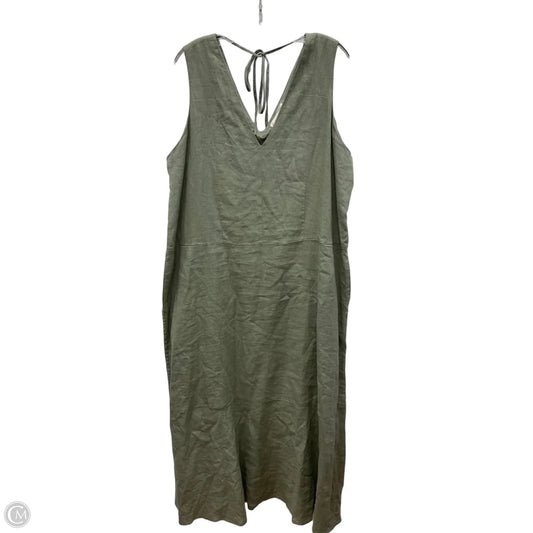 Dress Casual Maxi By Everlane In Green, Size: Xxl